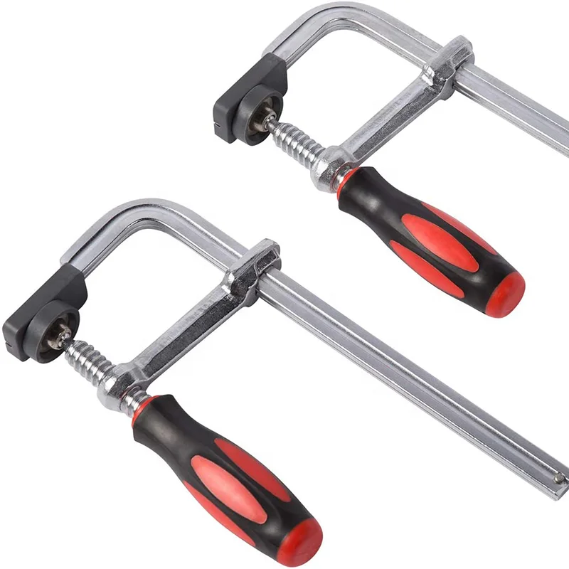 Maxpower Medium Duty Heat Treated Steel Bar Clamp With Ergonomic Grip  Handle And Protective Pads 2-pack 8