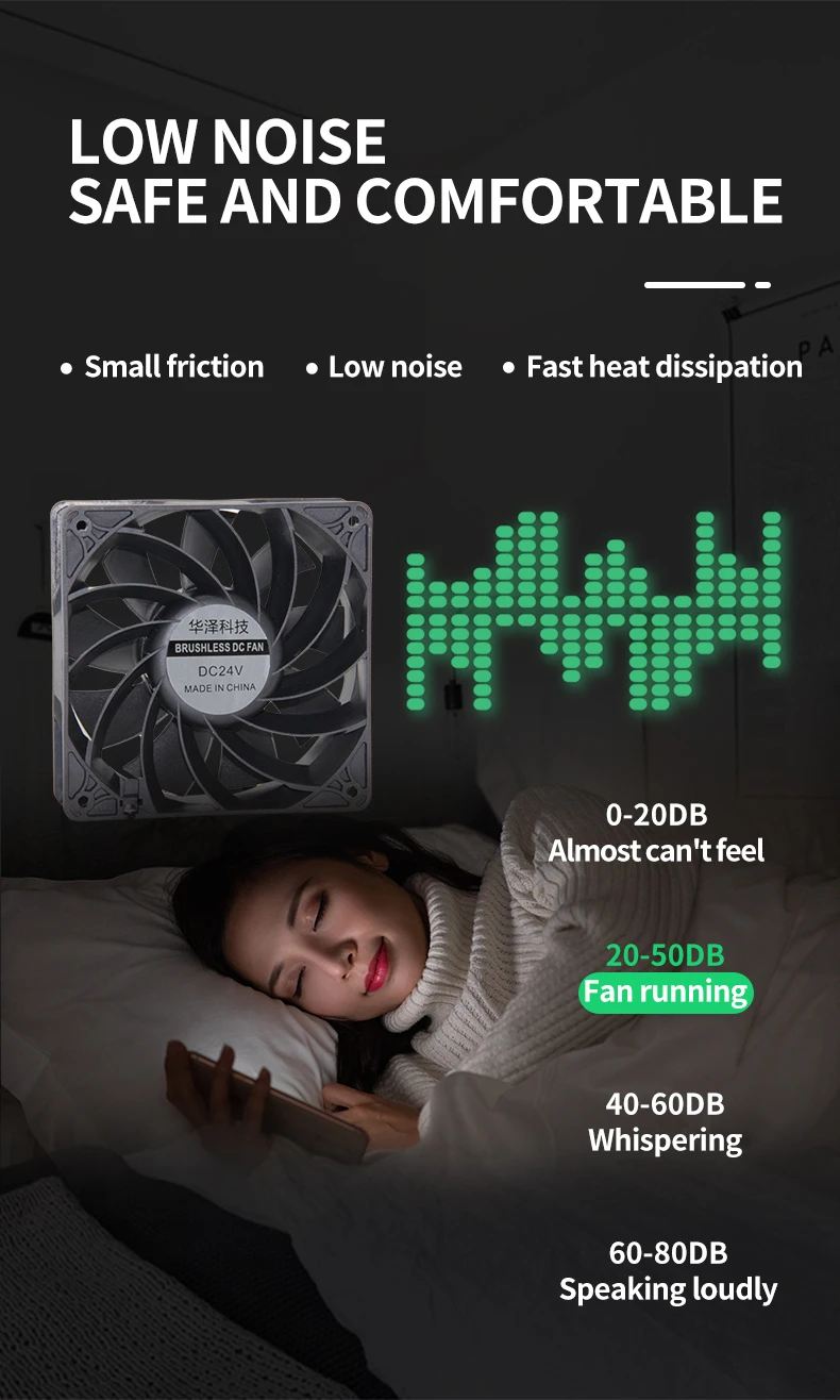 Fan, 120mm, 24V, 12V, 0.3A - detail 20