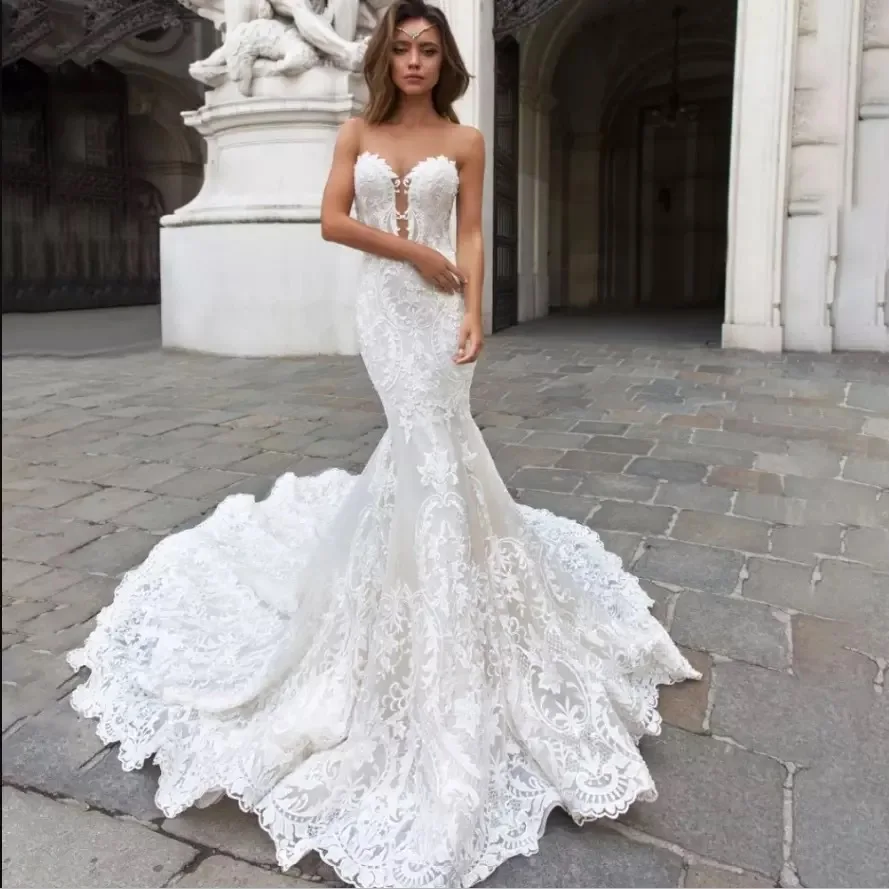 Fishtail Tail Wedding Dress 