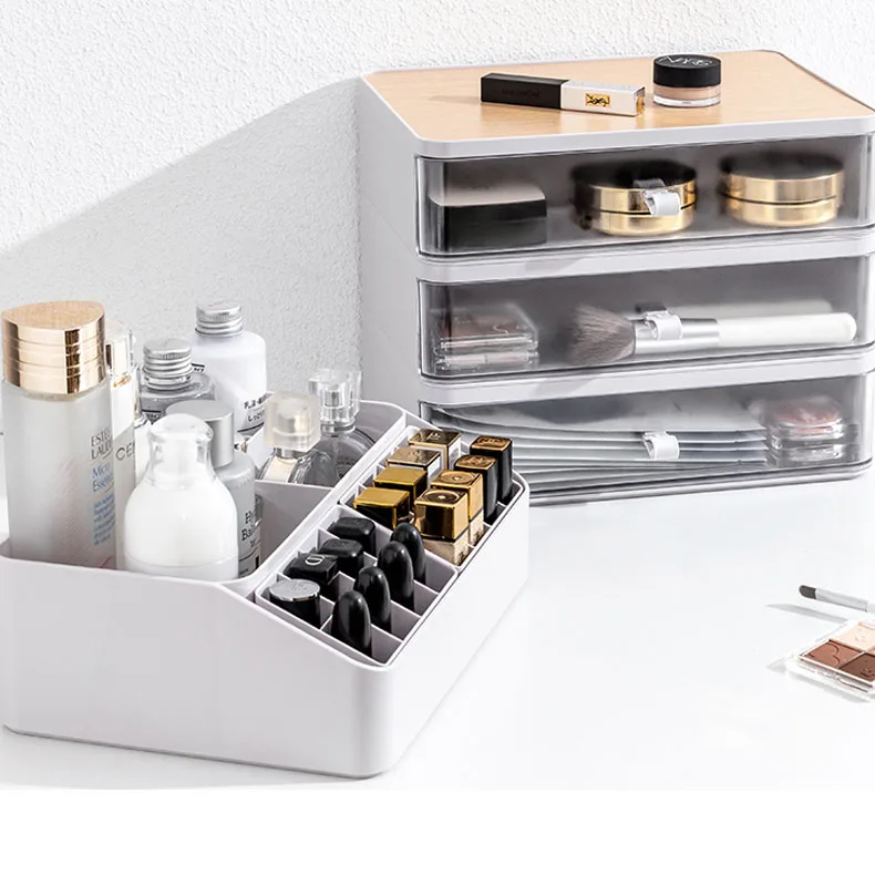 Drawer Makeup Organizer Vanity Cosmetic Storage Box Beauty Display Holder