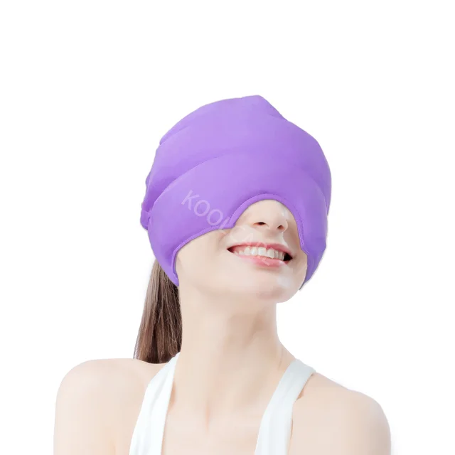 Migraines and Tension Headache Relief Stretchy Headache relief cap gel ice packs Migraine Relief Cap