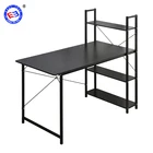 Study Study Table Desk Home Office Desk Students Study Table With Bookshelves Steel Wood Integrated Computer Desk