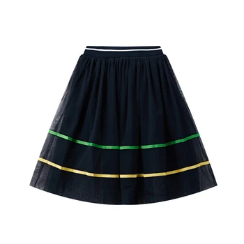 Fashion girl kids wear brand black mesh skirt girls tutu skirt girls