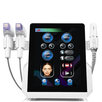2024 Desktop 2 in 1 Anti-Aging Machine device ultrasound ICE face lifting crystallite depth 8 RF machine face care eye lift