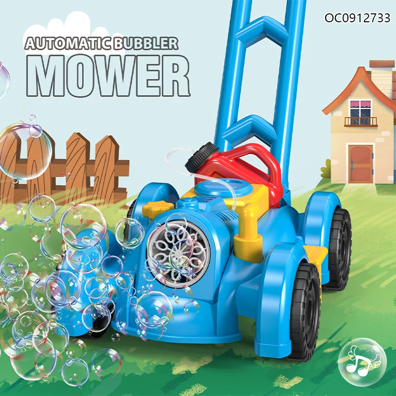 Bubble blower toys electric lawn mower bubbles machine for outdoor game kids