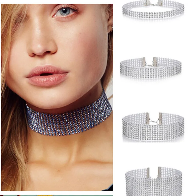 diamond collar necklace women's