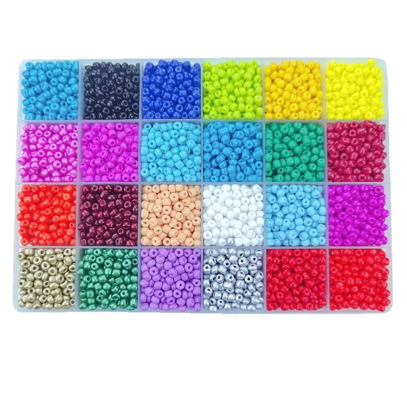 Seed Beads For Jewelry Making Kits 6000pcs 4mm Miyuki Glass Beads Bracelet Making Craft Beads