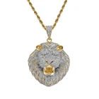 Pendant CN152 Hip Hop Pendant Brass Micro Pave With CZ Bling Bling Mens Animal Necklace Rock Jewelry