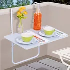 Table Coffee Table Fold Cheap Wholesale Outdoor Balcony Railing Table Metal Folding Portable Hanging Coffee Table