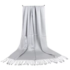 Wedding Scarf Women Hijab Hot Selling Women Twill Solid Color Viscose Wedding Pashmina Hijab Shawl Scarf