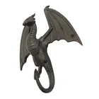 Ancient Cast Iron Ancient Flying Dragon Shaped Single Hook For Garden Decoration Home Decor Antique Rust Gift