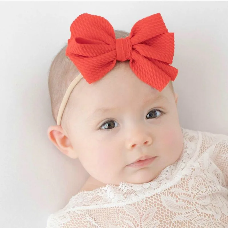 Handmade Newborn Baby Girls Flower Headband Infant Toddler Knot Hair Band Sets 