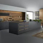 Kitchen Kitchen Kitchen Cabinets Factory Direct Modern Modular Lacquer Finish Handless Plywood Kitchen Cabinets