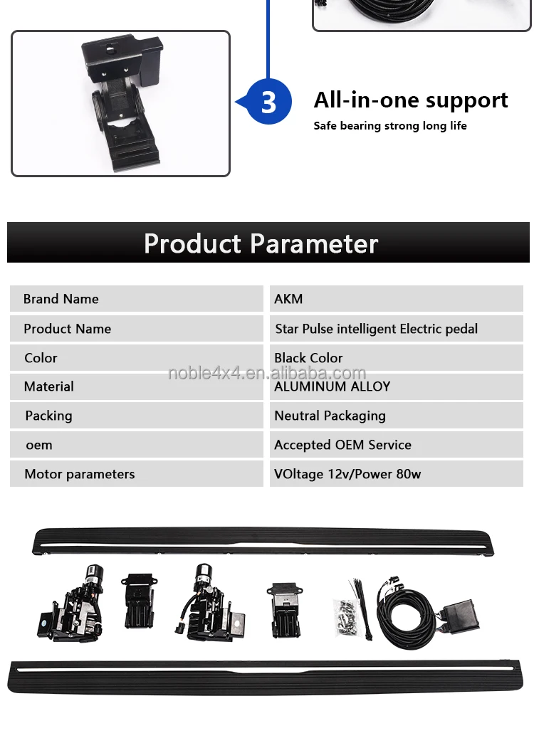 Noble Manufacturers Waterproof Car Accessories Electric Side Step Power Running Board for DOGE Ram Rampage 2023+ supplier