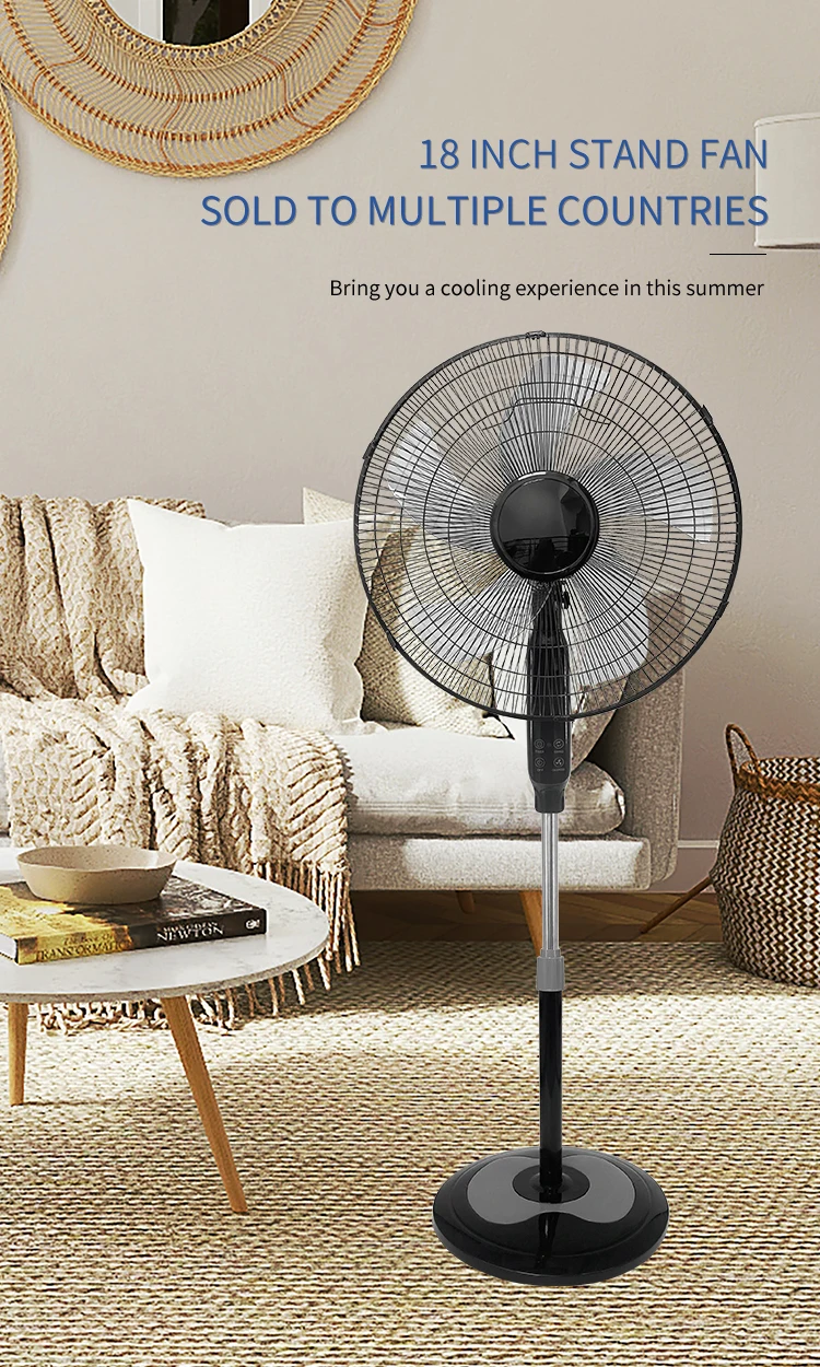 Quality Stand Electric Fan, Portable, Metal - detail 4