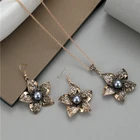 Pearl Fashion Necklace New Selling Hawaiian Wholesale Jewelry Sets Pearl Fashion Necklace Customization Earring Women