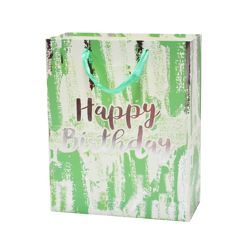 cheap personalised foiled stamping logo custom shopping gift