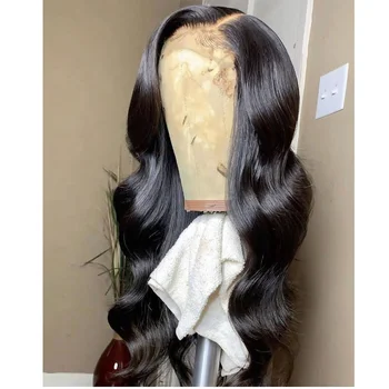 Wholesale Human Hair Lace Front Wig Brazilian Body Wave Human Hair Transparent Lace Wig Front For Black Women
