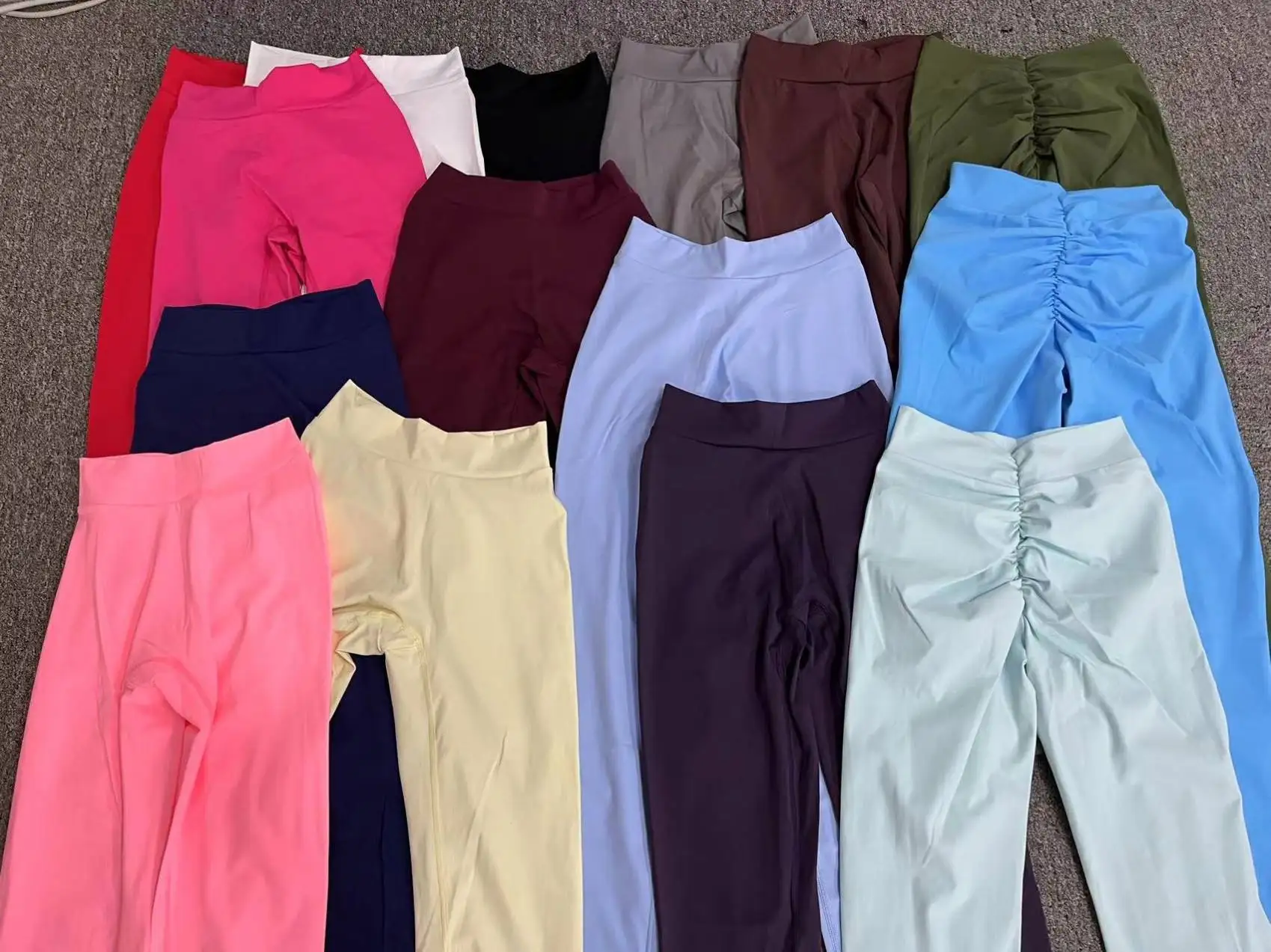 ECBC OEM Sportswear Factory Wholesale New Arrival Yoga Leggings Deep Scrunch Bum V Cut Back Women Gym Fitness Yoga Pants