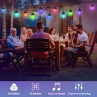 Wedding Party 14 Led Waterproof Dimmable Hanging Rgb Outdoor String Light Holiday Wedding Party