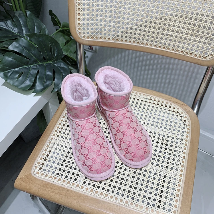 bottes femme sheepskin warm ankle fur wool australian snow winter boots for children snow boots ugghly boots for women