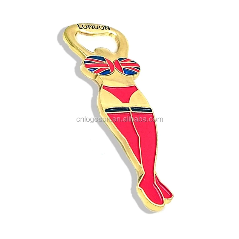 Factory Custom Metal Naked Woman Hot Sexy Girl Beer Bottle Opener