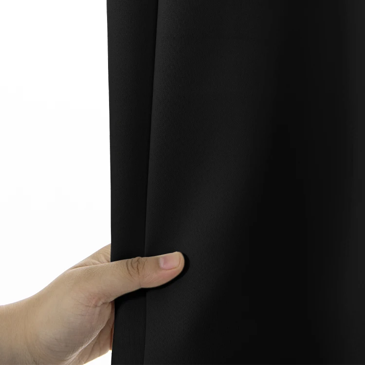 Hot sale ready made blackout luxury hotel use european curtains with custom logo