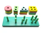 Toys Geometric Enlightenment Cognitive Toys Locuts Wooden Games For Family Indoor Family Gamess