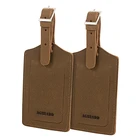 Luggage Tags Baggage OEM ODM Custom Genuine Leather Luggage Tags Baggage Tags ID Labels