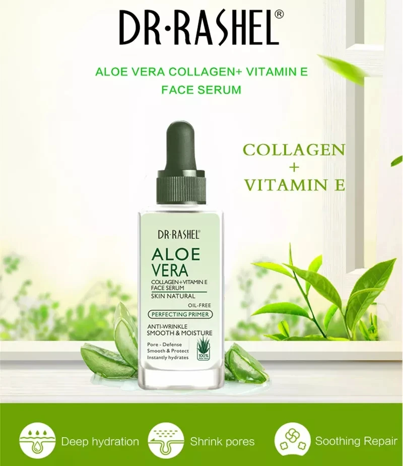 DR.RASHEL Aloe Vera Collagen Vitamin E Oil Free Perfecting Primer Face Serum Lotion Female 3 Years Regular Size 50ml Accept