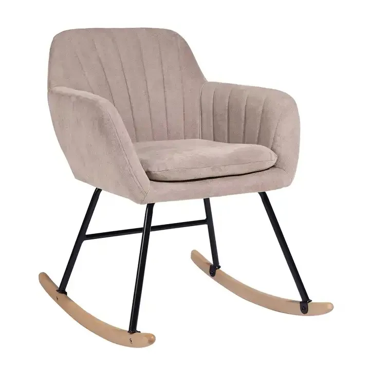 Modern Simple Rocking Chair Adult Cradle Recliner Single Sofa Balcony Leisure Chair for Small Apartment Living Room factory