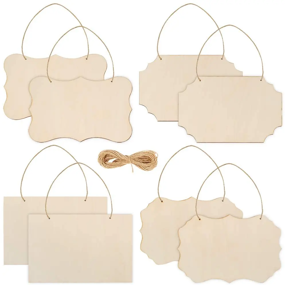 ArtSkills Project Craft Hanging Barnwood Plank Blank Plaque For Signs And Decor, Dark Wood Frame