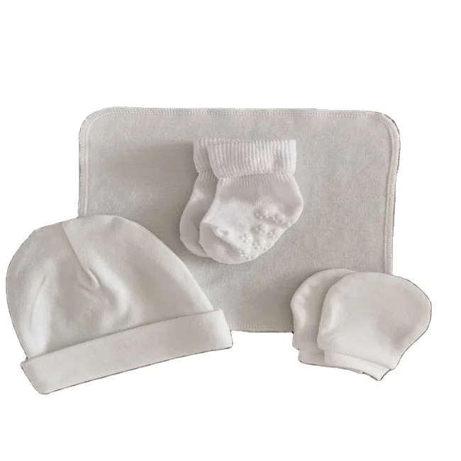 manufacturer Newborn Hats Socks 100% Cotton Baby Infant Beanie Sets