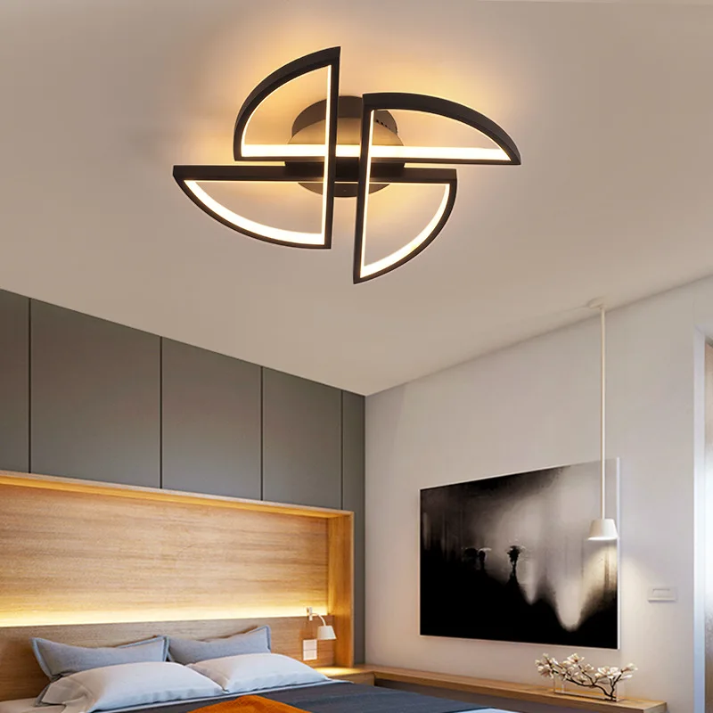 Nordic Simply Modern Surface Mounted Iron Acrylic Home Bedroom Living Room Ceiling Lamp