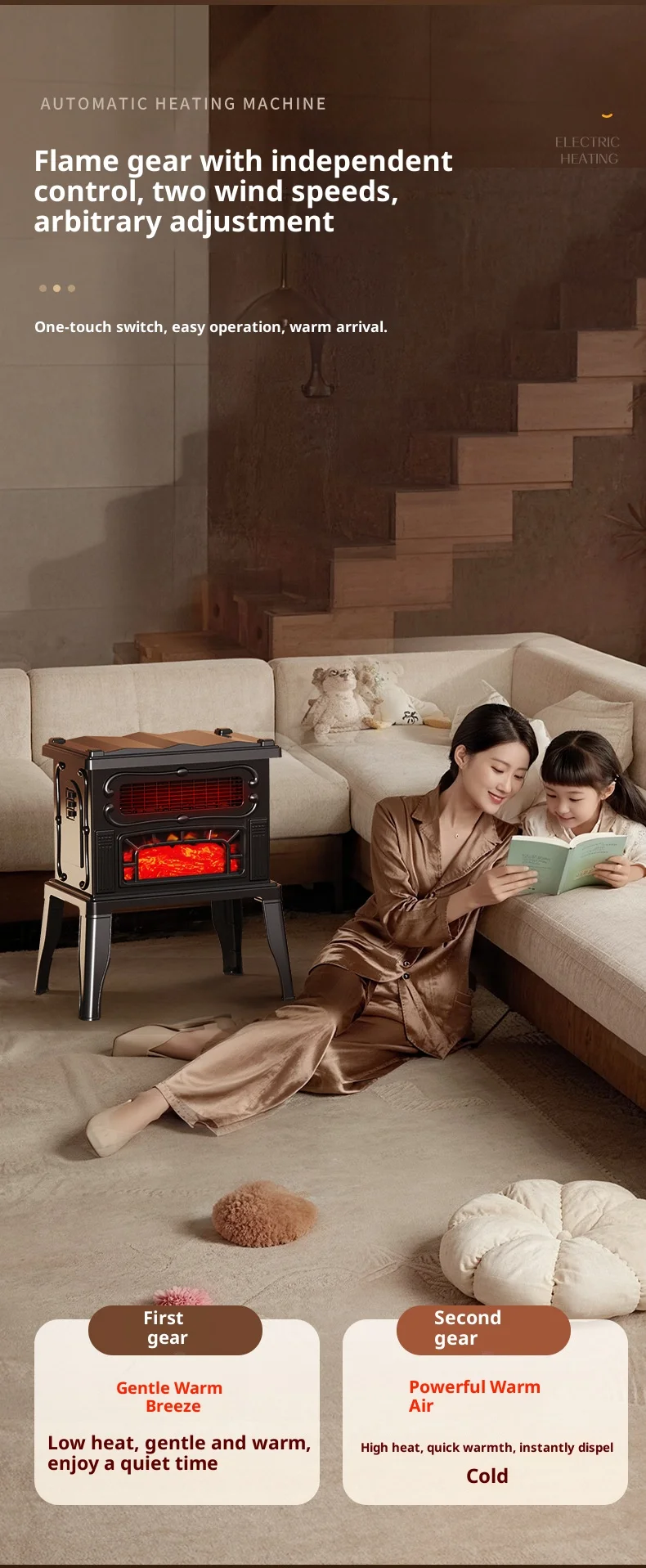 Fireplace, 2000 W, Plastic - detail 16