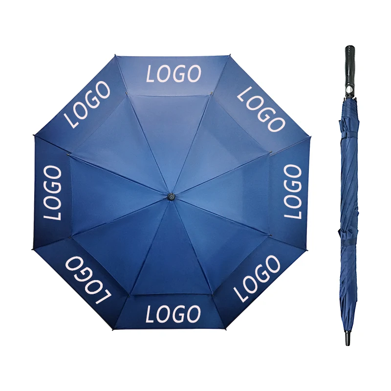 Low Price Cheap Wholesale Customized Umbrellas Custom Outdoor Windproof Folding Golf Umbrella With Printing Logo