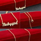 Jewelry 14k Pendant Gold Personalize Name Necklace Pendant Wholesale Jewelry 14k 18k 24k Letter Pendant Silver Custom My Stainless Steel Personalized Gold Name Plate Necklace Personalised