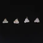 Shape 13-14mm Cloud Shape Coin Pearl Pendant Gold Electroplated Edges Irregular Pearl Jewelry