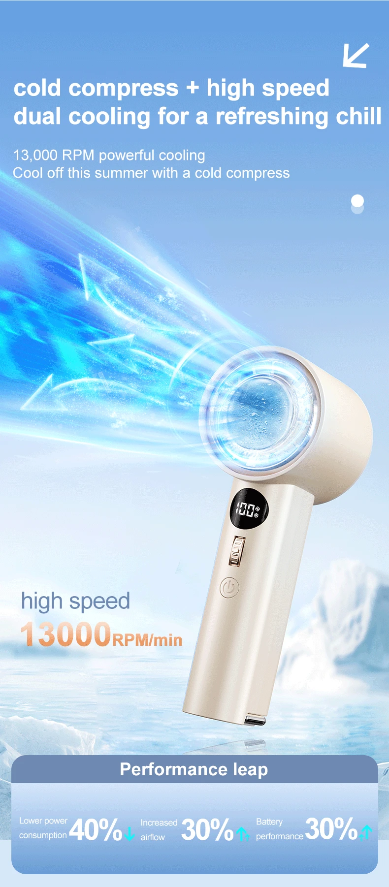 Potable Mini Fan, 3.7V, USB - detail 6