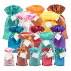Easy instruction assorted sizes and designs pink promotion custom printed ribbon purpose bag for sale