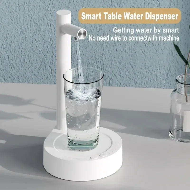 Hot Selling Table Top Plastic Automatic Drinking Water Bottles Pump Personal Portable USB Charging Water Dispenser