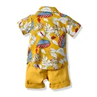 Boys Summer Fashion Little Baby Boys Gentleman Casual Outfit Sets Short Sleeve Clothing Suit