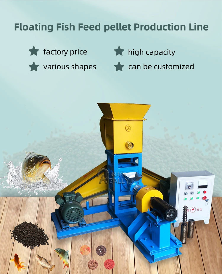 2023 Full Automatic Complete Floating Fish Feed Pellet Production Line