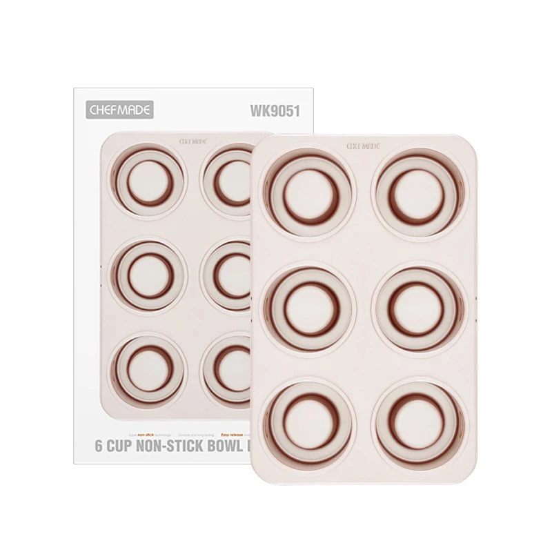 Moldes Multifuncionales Para Hornear Pasteles Pequeños De Grado Alimenticio  De 6 Cavidades Para Niños - Buy Taza 6 Tazón De,De Grado De Alimentos  Pequeño Pastel Hornear Moldes Para Los Niños,6 Cavidad De