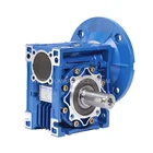 Reducer Gear Worm Reducer Precision Quality 2.6-1760n.m Aluminum Iron Blue Color Worm Gear Speed Reducer