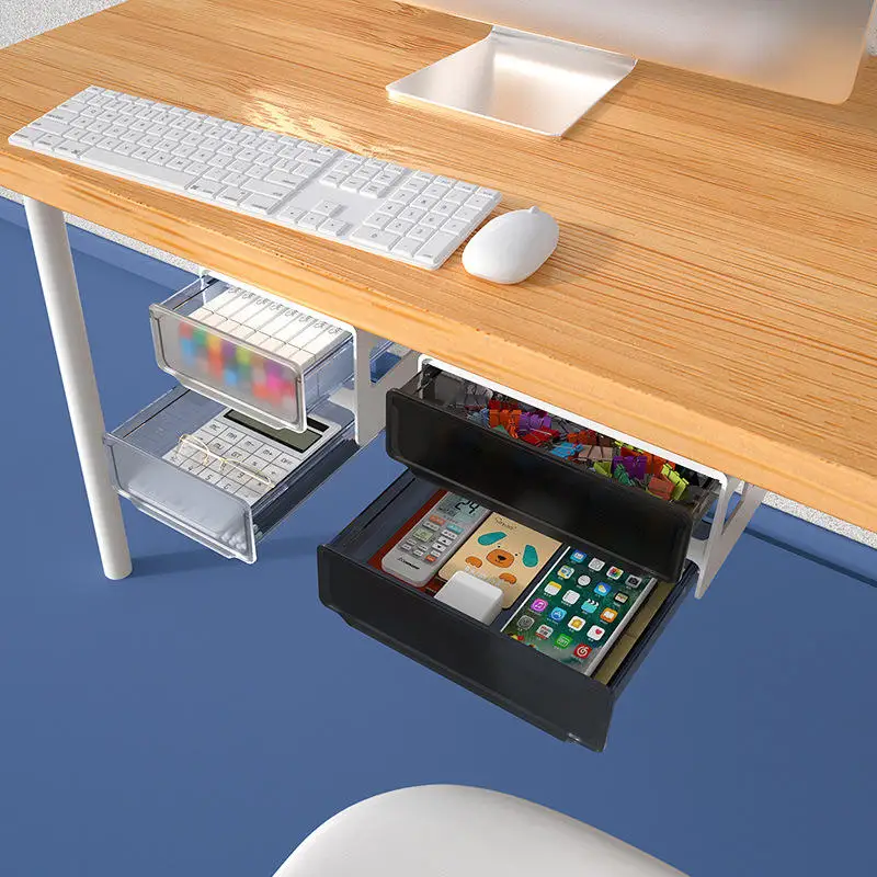 Office Desk Storage Box Desk Storage Drawer Plastic Desk Organizer Household Tabletop Sundries Storage Bin