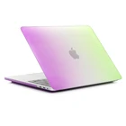 Laptop JUNCHI Multi Color Hard Plastic Laptop Case Gradient For Apple MacBook Air Pro 13 Case Cover