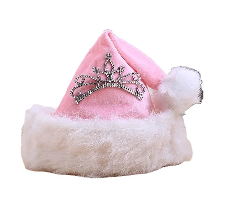 santa hat with princess crown