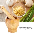 Mortar Fancy Modern Wooden Bamboo Mortar Pestle