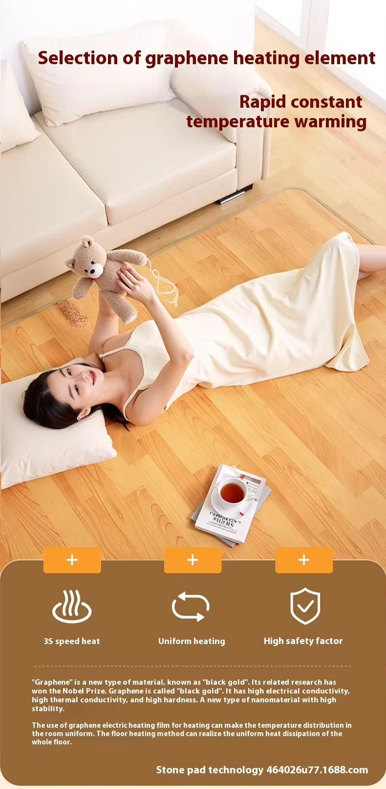 Electric Heating Pad Blanket, Portable, Waterproof - detail 22
